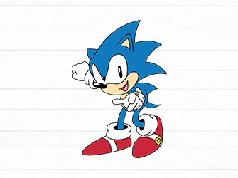 smiling sonic svg