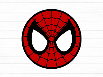 spiderman face svg