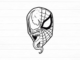 spiderman bad svg