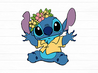 stitch with flower svg