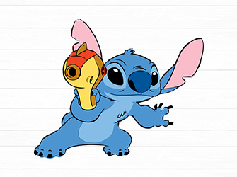 stitch playing svg