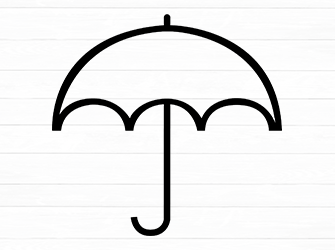 cute umbrella svg