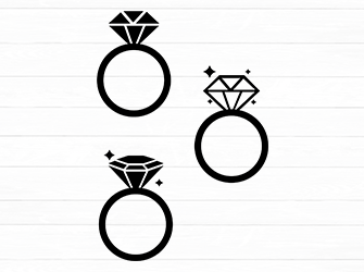 wedding ring svg cutting file