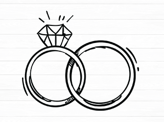 wedding ring cricut svg