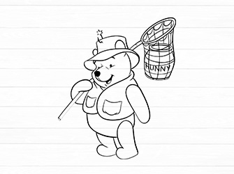 winnie the pooh vector svg